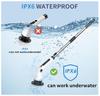 Wireless Electric for Spin Scrubber Cordless Bathroom Cleaning Brush for Shower Bathtub Home Use Metal/Cleans for Floor