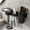 Plastic Wall Mount Hair Dryer Holder Detachable Cup Blow Dryer Wall Holder  Shower