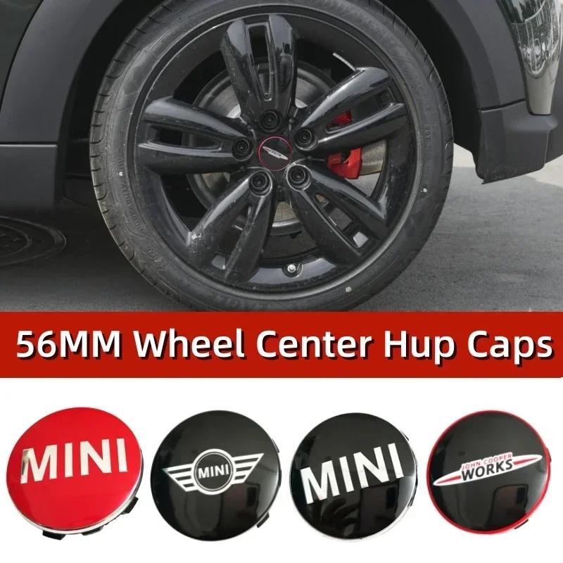 for MINI Coopers JCW F54 F55 F56 F60 4pcs 56MM Car Styling Wheel Center Hup Caps Auto Tire Cover Exterior Decoration Accessories w2