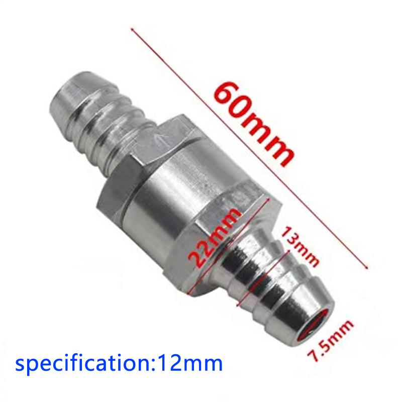 Universal Fuel Non Return Check Valve Aluminium Alloy 6mm 8mm 10mm for Peugeot Renault Marine Motorcycle Petrol Diesel