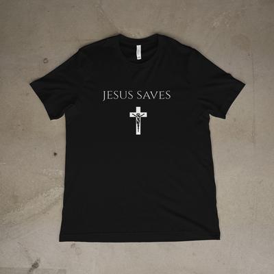 Jesus Rettet Shirt Christliches Kreuz T-Shirt Bibelvers Glaube Religiöses Geschenk Unisex