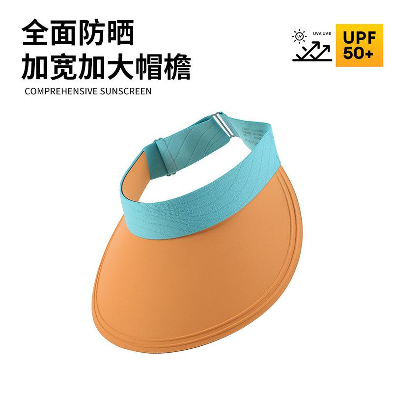 

Traceless integrated sunscreen hat women s summer UV protection sun hat outdoor riding full face cover sun hat