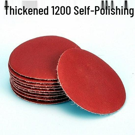 5-Inch Self-Adhesive Flocked Sandpaper Discs for Pneumatic Grinder - Perfect for Sanding, Polishing, and Woodworking Furniture.
