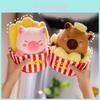 Joyful Capybara Plush Toy Ultra Soft Cuddly Animal For Couples And Snack Lovers In Adorable Designs