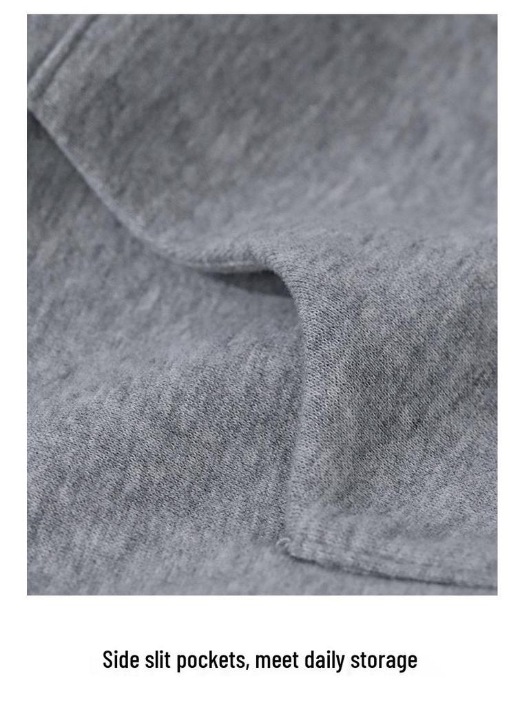 Women's Slim Gray Jacket - 2025 New Spring/Autumn Korean Style Waist-Hugging Sweatshirt