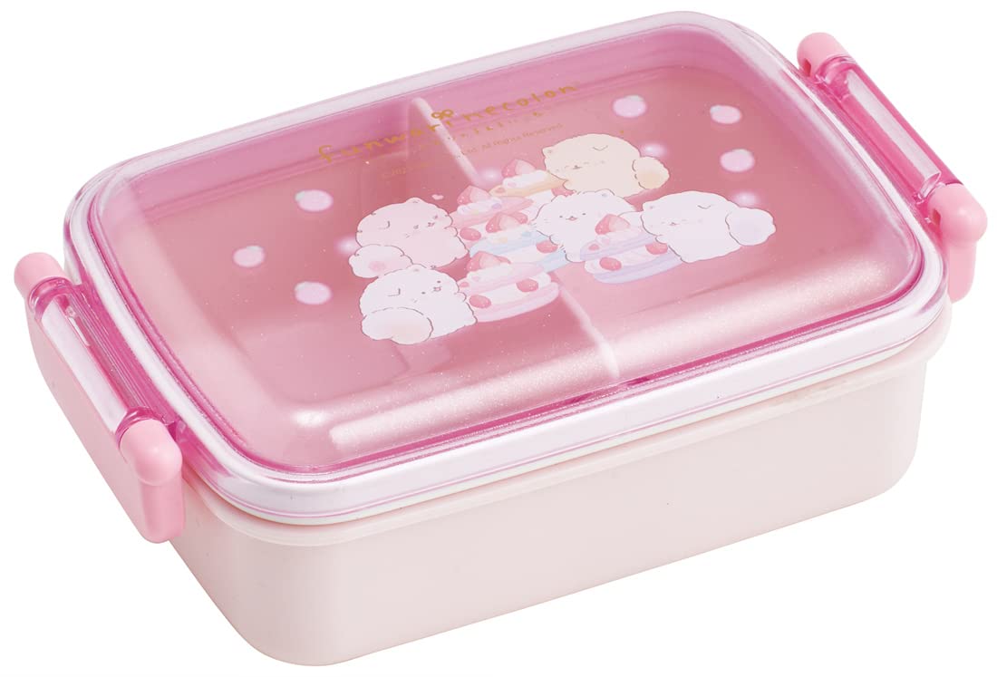 

Skater Bento Box 450ml Fluffy Nekoron Antibacterial for Children Made in Japan RBF3ANAG-A