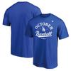 [Fanatics] Fanatics 2025 MLB Postseason Los Angeles Dodgers NL West Division Postseason Locker Room T-Shirt ML25AS153 BLUE (BLU)