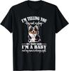Lustiges Mama sagt, ich bin ein Baby Welsh Black Tricolor Corgi Liebhaber T-Shirt