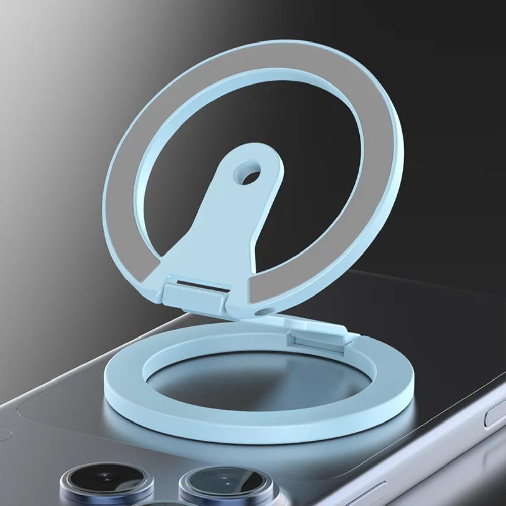 For magsafe Magnetic Phone Holder, Double-sided Magnetic Ring Buckle, Rotating And Folding Metal Stand Support Bracket Grip