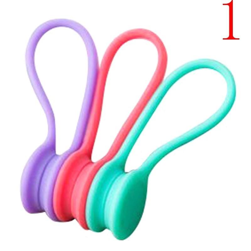 3 Pcs Multifunction Magnetic Earphone Cord Winder Cable Holder Organizer Clips