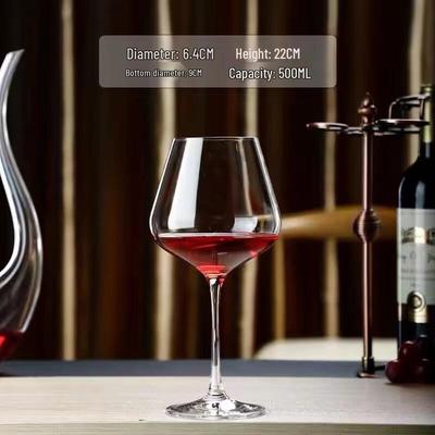 Shangqi Crystal Red Wine Glasses, Burgundy Style, Set of 2