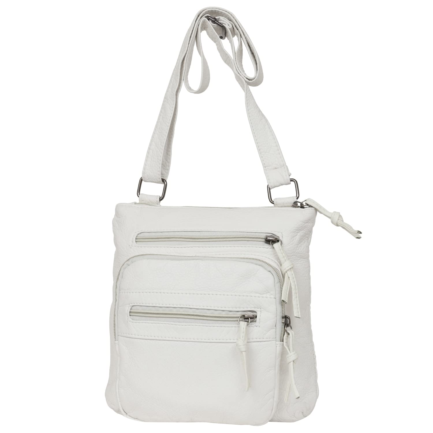 

Fabram Women s Shoulder Bag, Lightweight, Adjustable Length, Simple and Compact (White)