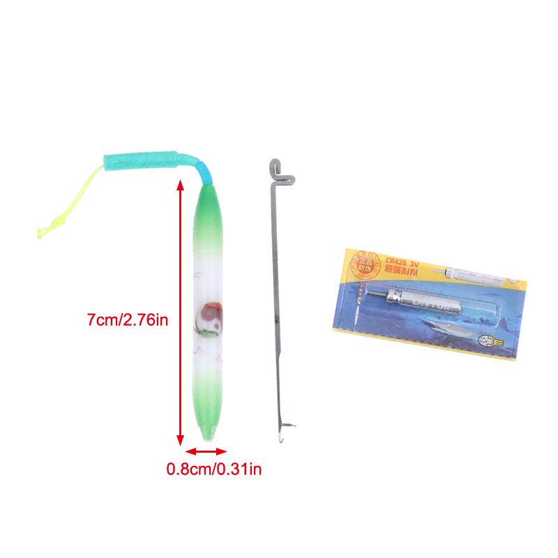 

{Summer2} Slight Light Biting Hook Fishing Float Alarm Light Electronic Rod Electronic Alarm Induction Lamp No Float Required золотистий
