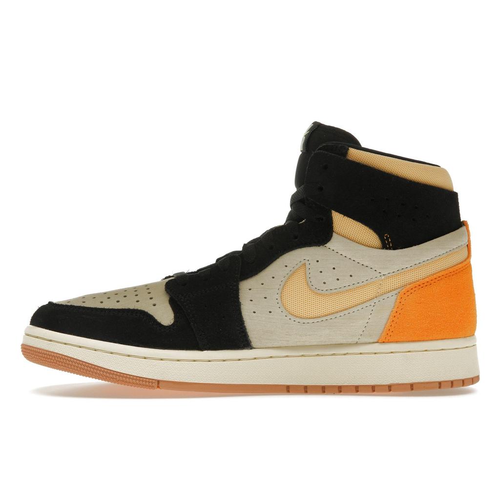 Air Jordan 1 High Zoom Comfort 2 Muslin Vivid Orange Herr Sneakers Kräm Celestial-Gold Svart DV1307-100