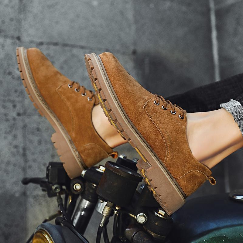 2026 High Quality Solid Color Classic Style Men Shoes Suede Casual  Round -Toe Breathable Durable Male Footwear  Mens Dress Shoe