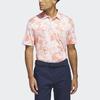 Adidas Floral Golf Polo Shirt Men Tops Coral HY5372