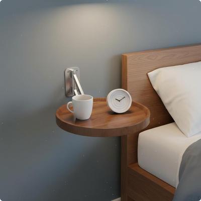 Mesa de Pared Plegable Cama Redonda Plegable para Habitación Pequeña