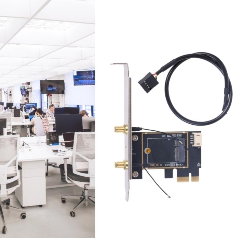 Drahtlose Netzwerkkarte Adapter M.2 NGFF zu PCIE WiFi Netzwerkkarte Konverter PCIE zu M.2 NGFF Karte Passiver Adapter