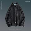 Camicia da Uomo Floreale Retro a Maniche Lunghe per la Primavera - Stile Coreano, Trendy, Versatile, Vestibilità Ampia, Top Stile Coppia Hong Kong.