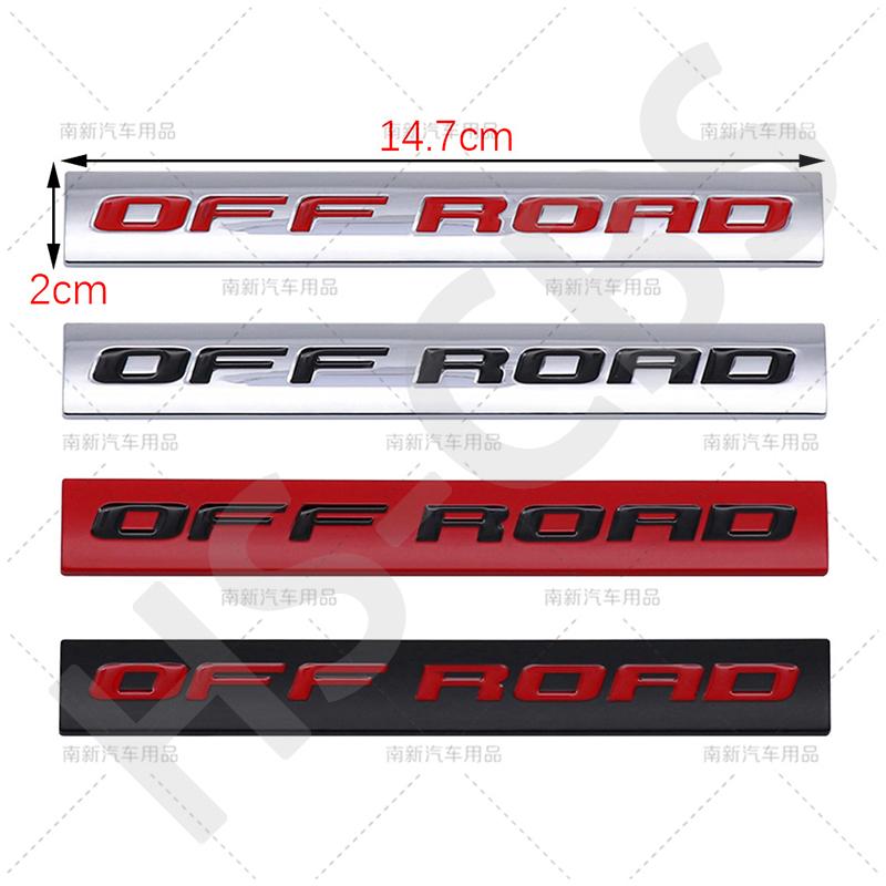 BAYK7 3D Metal OFF ROAD Emblem Car Rear Trunk Logo Auto Fender Decal Stickers For Ford Toyota Jeep Mitsubishi Chevrolet Car Styling
