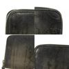 Used Wapa Money Purse 11828 7943 New Logo Scritto Leather Zip Around Nero Current Calligraphy Nero Grigio Men's from