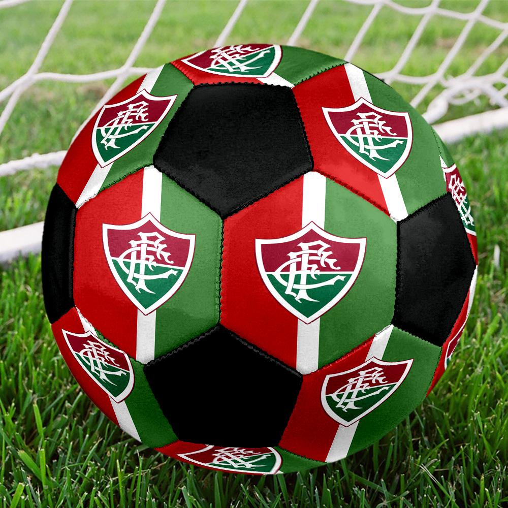 Fluminense Indoor Soccer Ball Colorful All Ages Size 5 Machine Stitched PVC Competition Ready Durable High-Bounce