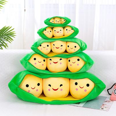 Pea Pod Plush Toy Doll, Cute Couple Bean Sleeping Pillow, Lover Holiday Gift