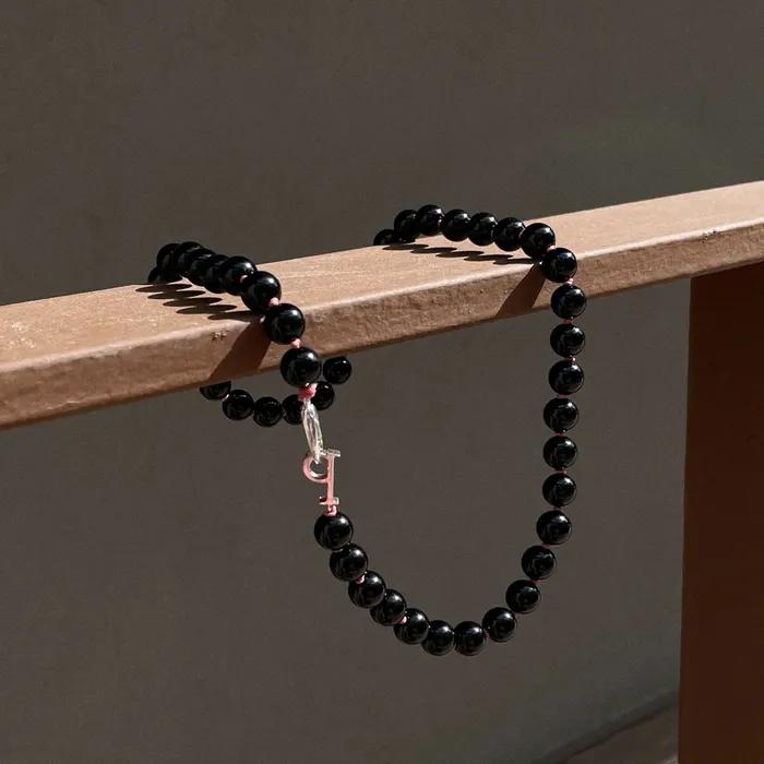 Black Pebble Necklace