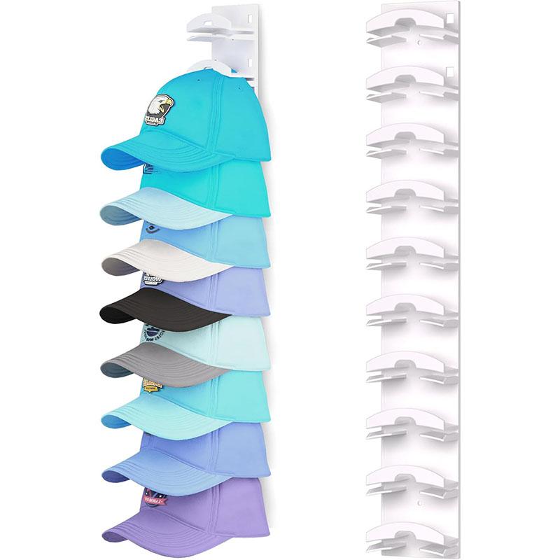 Hat Organizer for Baseball Caps Hat Rack for Wall with Strong Adhesive Hat Hanger Holder Display for Door Closet Cap Organizer Cap Organizer Storage