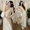 Spring 2026 Elegant Maternity Sling Dress & Cardigan Set