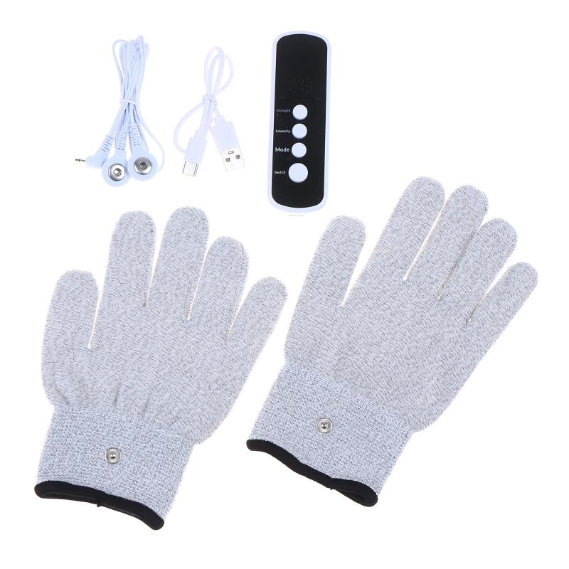 EMS TENS Conductive Gloves for Electrical Stimulation Hand Electrotherapy Reusable Gloves