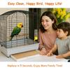 30-Pack Bird Cage Liners - 13.8x13.8 Inch Leak-Proof Disposable Tray Pads for Parrots, Parakeets, Cockatiels, Lovebirds | Easy-Clean Cage Bottom