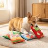 Crinkle Paper Inside Cat Molar Chew Toy Dog Squeaky Plush Toy  Puppy Training Interaction