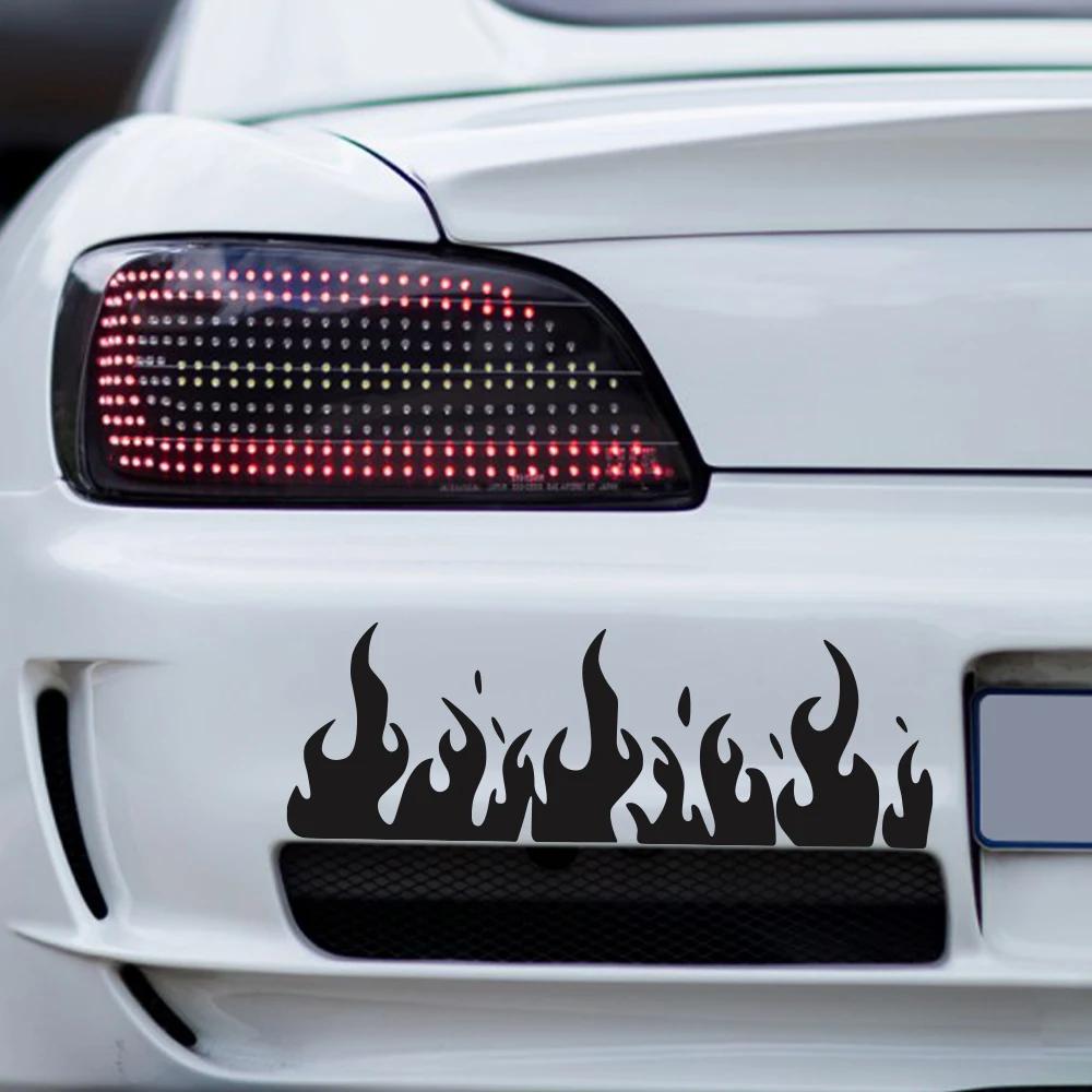 Burning Stereoscopic Flame Car Stickers Car Vinyl Decal Waterproof Vehicles Motorcycle Stickers Car Accessories Decoration