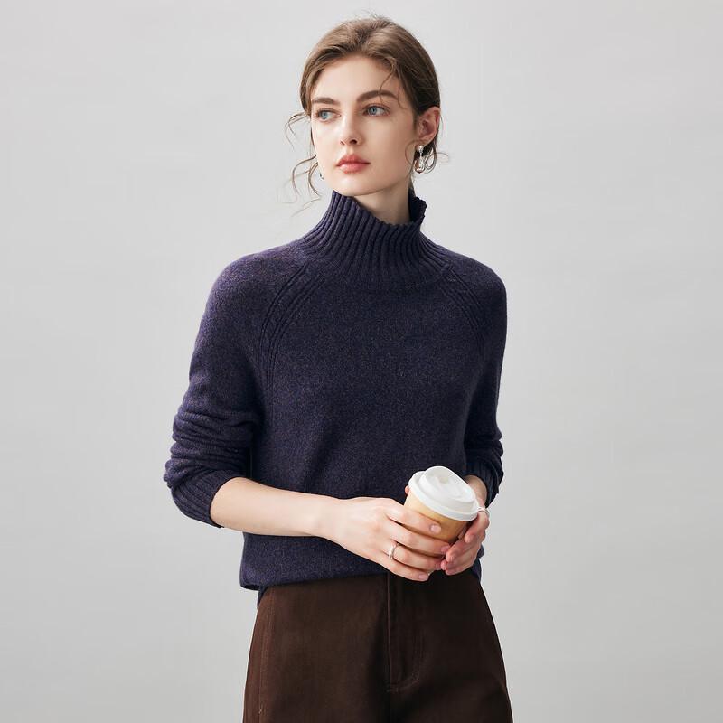 Komongboka 2025 Autumn/Winter Women's Cashmere Half-Neck Sweater