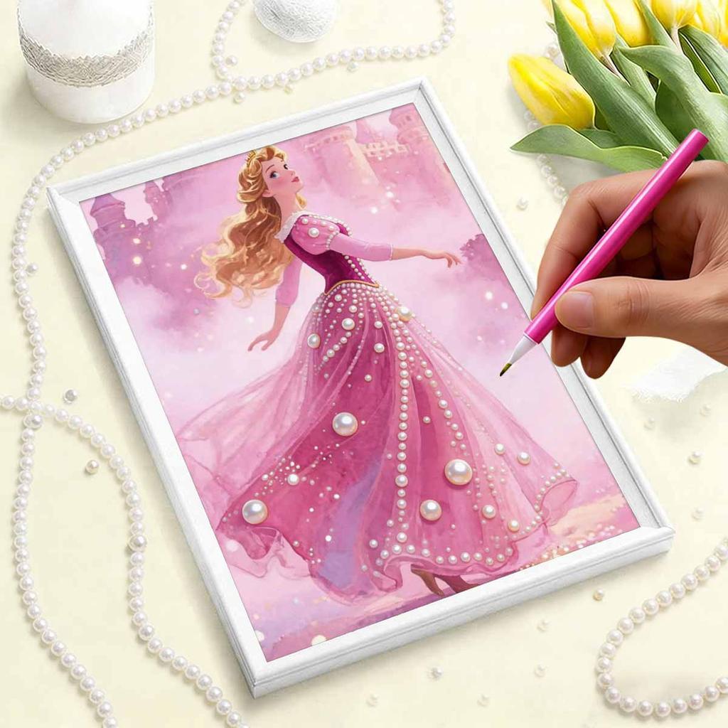 Disney Sleeping Beauty Princess Aurora Pearl Puzzle A Handmade Decorative Gift Suitable for Home Decoration