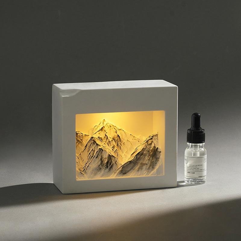 Rizhao Jinshan Aromatherapy Light Night Light Gift Advanced Gypsum Aromatherapy Ornament Gift Box Bedroom Ambient Light Gift