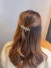 Pearl Bow Hairpin Side Clip Fashion Temperament Hairpin Metal Ponytail Hairstyle Korean Headdress Hair Accessories
