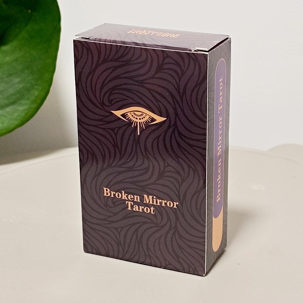 Broken Mirror Tarot Deck: 78 Cards Waite-Smith System, Unique Geometric Art for Beginners & Pros 10.3x6cm Travel Size