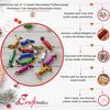 Multicolor Christmas Candy (Set of 12) Chocolate Toffee | Christmas Tree Decoration Items | Xmas Gifts Hanging Ornaments Props