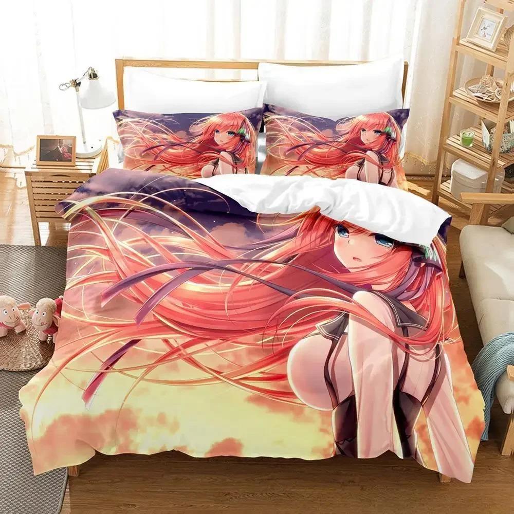 The Quintessential Quintuplets Bedding Set Single Twin Full Queen King Size Bed Set Aldult Kid Bedroom Duvet Cover Sets 3D Anime
