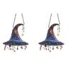 2Pcs Halloween Sun Catcher 2D Acrylic Witch Hat Hanging Ornament