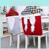 Festive Christmas Chair Covers Featuring Cozy Plaid Forest Design For Holiday Decor