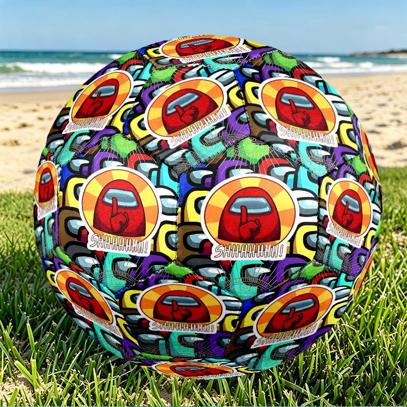 Among Us Print Size 5 Soccer Ball, PU Wear Resistant Football for Match Training and Daily Practice, Birthday Gift for Soccer Fans