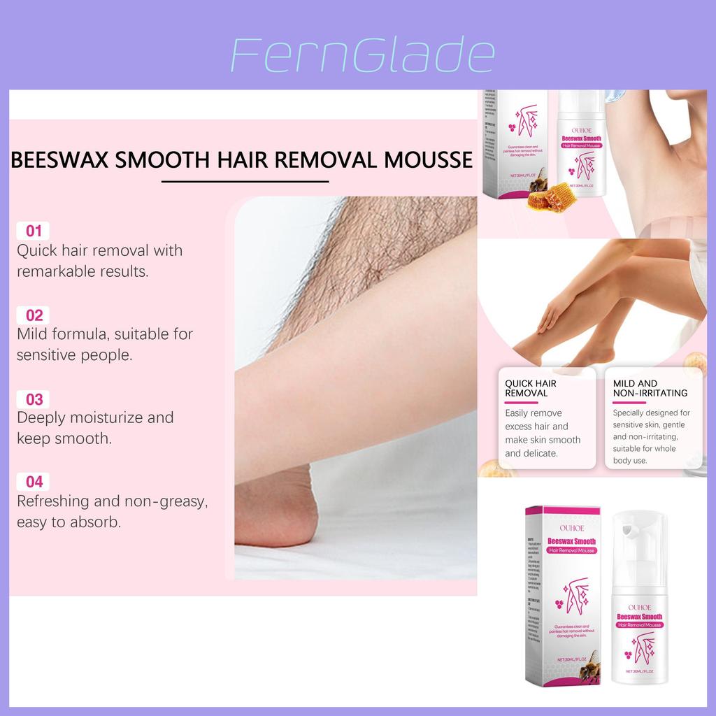 Gentle Hair Removal Mousse Luxurious Smooth Skin Care Foam For Body Hair Removal