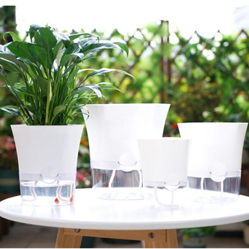 Mini Hydroponik Blumentopf Haus Vase Dekor Transparent Imitation Kunststoff Erdelose Pflanzentöpfe Grüne Pflanzen Topf Für Zuhause