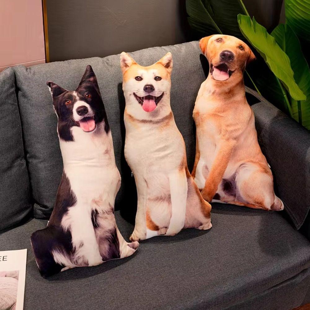 Shiba Inu Bulldog Dog Stuffed Pillow Labrador Corgi Dog Cushion Creative Dog Plush Toys Kids Toy