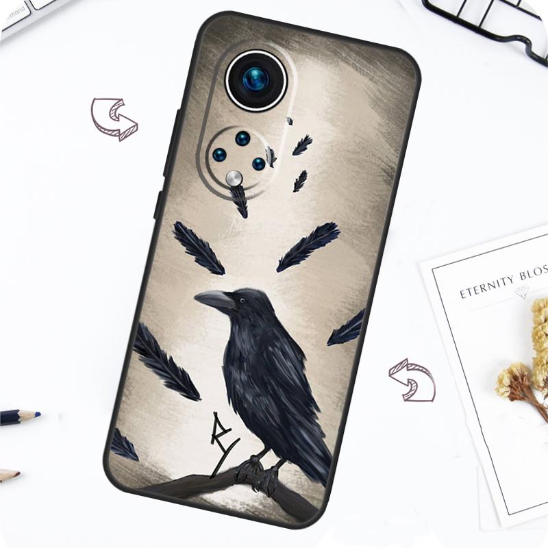 The Raven Halloween Case For Huawei P30 P20 P40 Lite P50 Pro P Smart 2021 Nova 5T Honor X8 X9 50 70 80 Cover