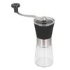 Manuelle Kaffeemühle Glas Edelstahl Multifunktional Gleichmäßiges Feines Mahlen Handkurbel Kaffee