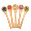 30pcs Mini Natural Wooden Children Spoon Kitchen Condiment Tool